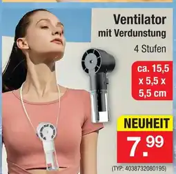 Zimmermann Ventilator mit verdunstung Angebot