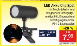 Zimmermann Müller licht led akku clip spot Angebot