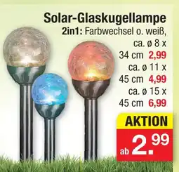 Zimmermann Solar-glaskugellampe ca. ø 8 x 34 cm Angebot