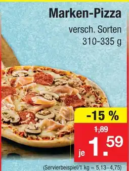 Zimmermann Marken-pizza Angebot