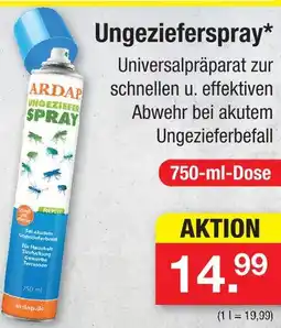 Zimmermann Ardap ungezieferspray Angebot