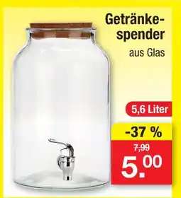 Zimmermann Getränkespender Angebot