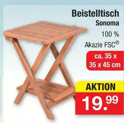 Zimmermann Beistelltisch sonoma Angebot
