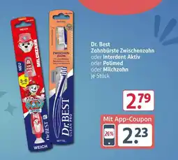 Rossmann Dr. best zahnbürste zwischenzahn oder interdent aktiv oder polimed oder milchzahn Angebot