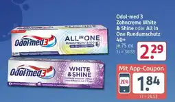 Rossmann Odol-med 3 zahncreme white & shine Angebot