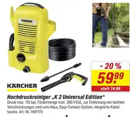 toom Baumarkt Kärcher hochdruckreiniger k 2 universal edition Angebot