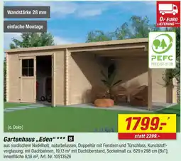 toom Baumarkt Gartenhaus eden Angebot