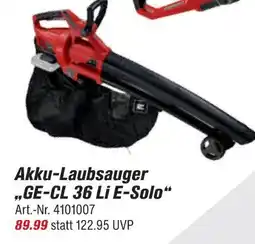 toom Baumarkt Einhell akku-laubsauger ge-cl 36 li e-solo Angebot