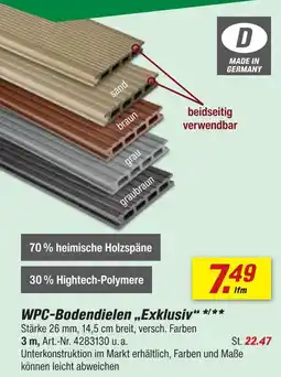 toom Baumarkt Wpc-bodendielen exklusiv Angebot