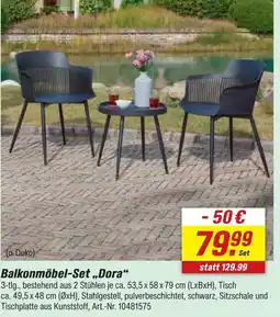 toom Baumarkt Balkonmöbel-set dora Angebot