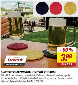 toom Baumarkt Toom glasuntersetzer/anti-rutsch-fußbälle Angebot