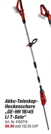 toom Baumarkt Akku-teleskop-heckenschere ge-hh 18/45 li t-solo Angebot