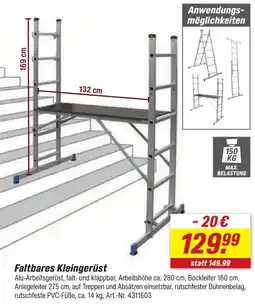 toom Baumarkt Faltbares kleingerüst Angebot