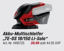 toom Baumarkt Einhell akku-multischleifer te-os 18/150 li-solo Angebot