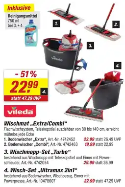 toom Baumarkt Vileda bodenwischer extra Angebot