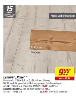 toom Baumarkt Laminat pinie Angebot