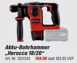 toom Baumarkt Einhell akku-bohrhammer herocco 18/20 Angebot