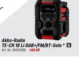 toom Baumarkt Akku-radio te-cr 18 li dab+/fm/bt-solo Angebot