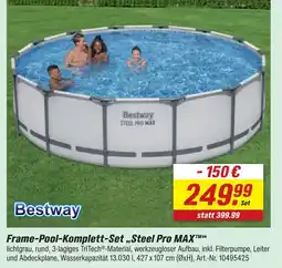 toom Baumarkt Bestway frame-pool-komplett-set steel pro max Angebot