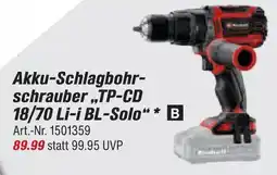 toom Baumarkt Einhell akku-schlagbohrschrauber tp-cd 18/70 li-i bl-solo Angebot