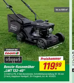 toom Baumarkt Scheppach benzin-rasenmäher lmt 132-40 Angebot