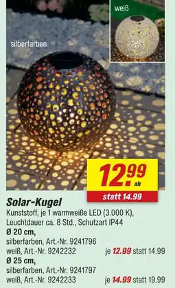 toom Baumarkt Solar-kugel Angebot