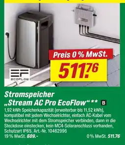 toom Baumarkt Ecoflow stream ac pro ecoflow Angebot