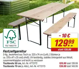 toom Baumarkt Festzeltgarnitur Angebot