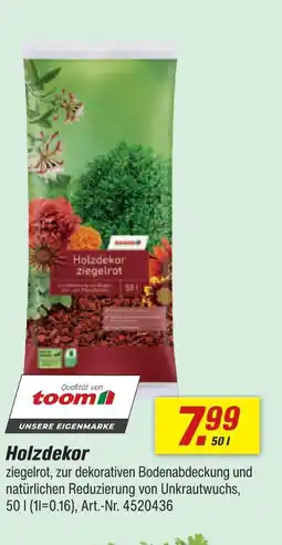 toom Baumarkt Toom holzdekor ziegelrot Angebot