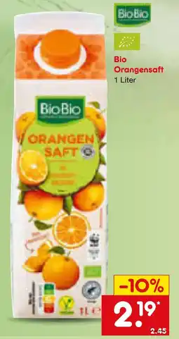 Netto Marken-Discount Biobio bio orangensaft Angebot