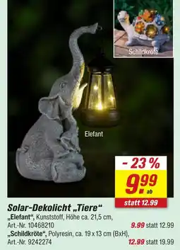 toom Baumarkt Solar-dekolicht „elefant“ Angebot