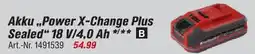toom Baumarkt Einhell akku power x-change plus sealed 18 v/4,0 ah Angebot