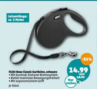 PENNY Flexi New Classic Gurtleine, Schwarz Angebot