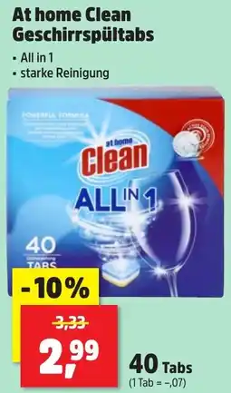 Thomas Philipps At home Clean Geschirrspültabs Angebot