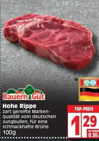 Edeka Bauern Gut Hohe Rippe 100g Angebot