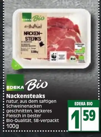 Edeka EDEKA Bio Nackensteaks 100g Angebot