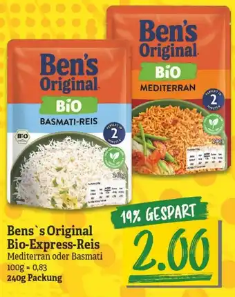 NP Discount Ben's Original Bio Express Reis 240g Angebot