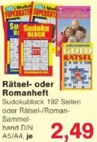 Jawoll Rätsel- oder Romanheft Angebot
