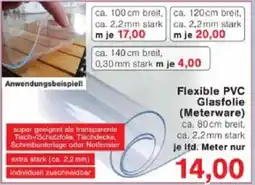 Jawoll Flexible PVC Glasfolie (Meterware) Angebot