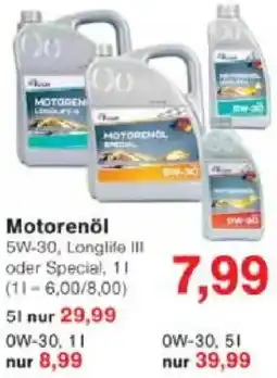 Jawoll Motorenöl Angebot