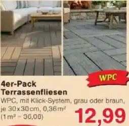 Jawoll 4er-Pack Terrassenfliesen Angebot