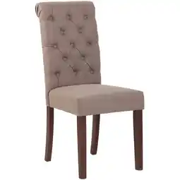 Netto Marken-Discount CLP Esszimmerstuhl Lisburn I Samt I Stoff I Polsterstuhl Gesteppt Chesterfield Design Angebot
