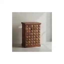 Netto Marken-Discount KADIMA DESIGN SAAR Massivholz Hausbar 65x91x50 cm, Ausklappbare Weinbar, Barschrank mit Türen Angebot