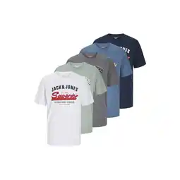 Netto Marken-Discount Jack & Jones T-Shirt LOGO Kurzarmshirt 5er Pack Angebot