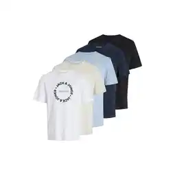 Netto Marken-Discount Jack & Jones T-Shirt SIMON Kurzarmshirt 5er Pack Angebot