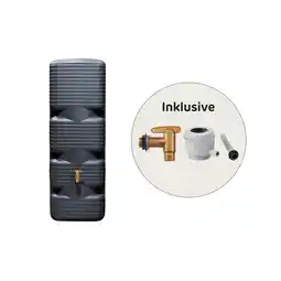 Netto Marken-Discount 4 rain QUADRO Wandtank 170 L, graphite grey inkl. Aqua Quick & Füllautomat Angebot