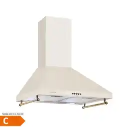 Netto Marken-Discount Victoria Dunstabzugshaube 60cm Retro-Design 644,5m³/h 2 LED-Lampen Elfenbein Angebot