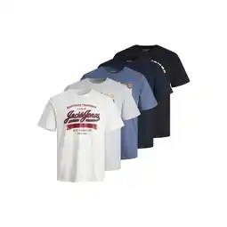 Netto Marken-Discount Jack & Jones T-Shirt Logo T-Shirt mit Print Mix 5 Pack Angebot