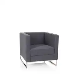 Netto Marken-Discount hjh OFFICE Polstersessel BARBADOS Stoff mit Armlehnen Angebot