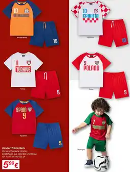 KiK Kinder Trikot-Sets Angebot